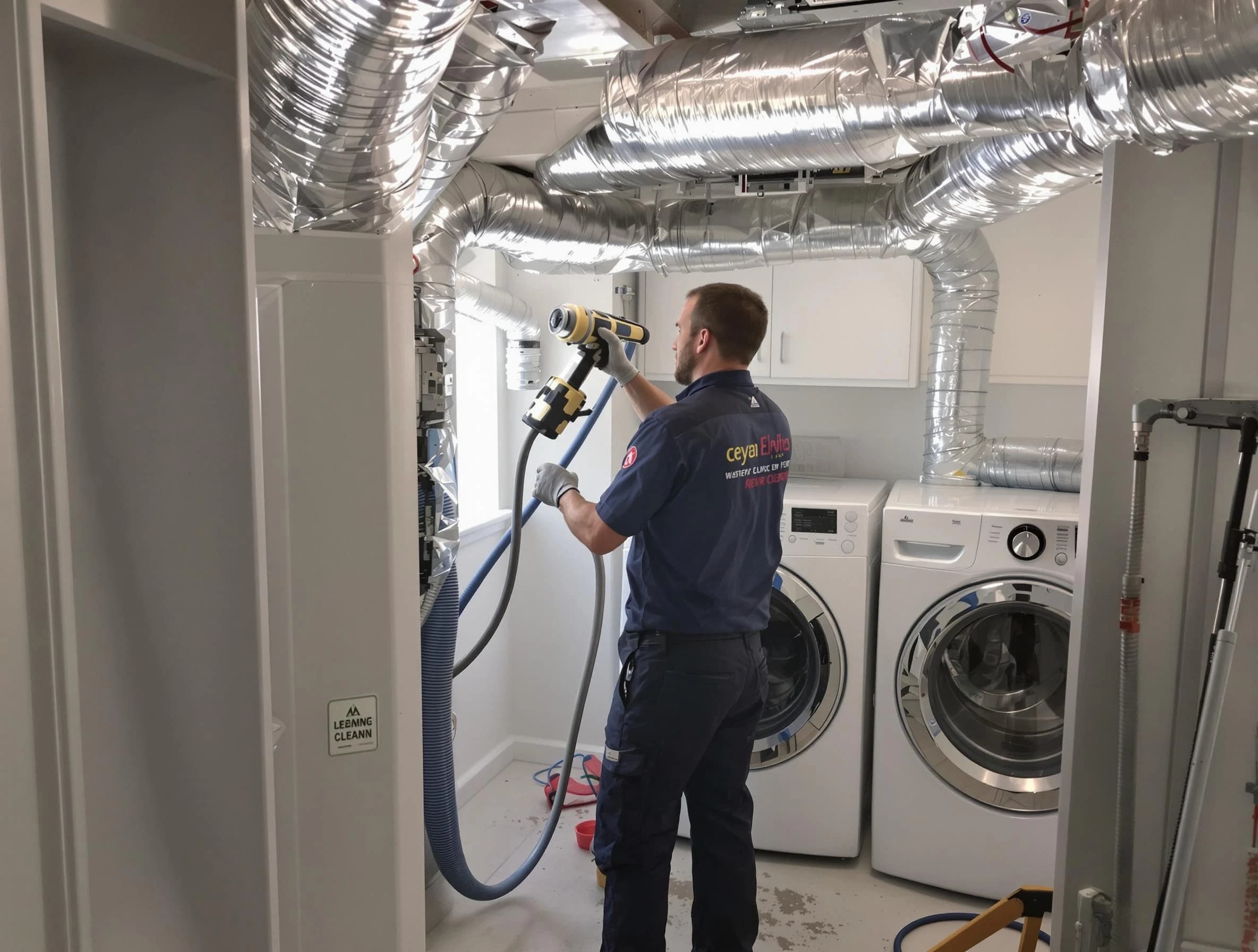 Irondale Dryer Vent Cleaning specialist using advanced equipment for thorough duct cleaning in Irondale