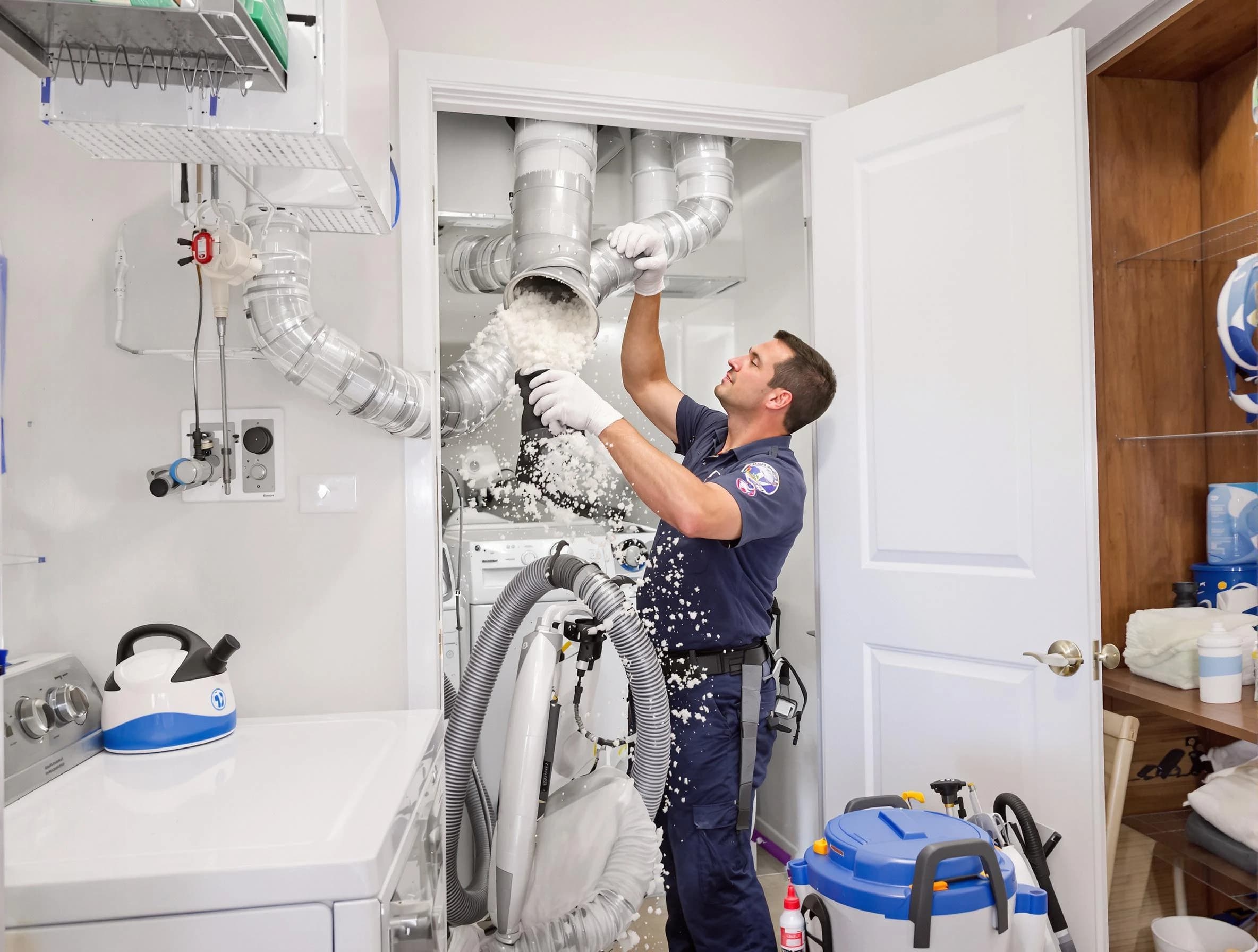 Irondale Dryer Vent Cleaning technician delivering thorough residential dryer vent cleaning service in Irondale
